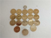 Uncirculated Canadian Loonies Various Dates