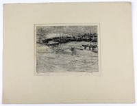 James McBey. Original Etching SIGNED