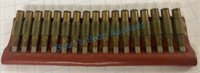 8x57 ammo 17 rounds with vintage ammo carrier