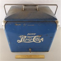 Vintage Pepsi Cola Picnic Cooler 18 & 3/4" H