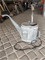 Vintage Galvanized Watering Can Fountain - pump