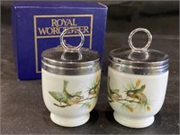 Royal Worcester Egg Coddlers w/ Box
