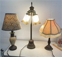 Table Lamps including Vintage Brass