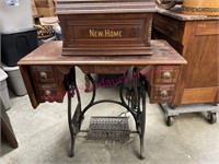 Antique New Home treadle sewing machine