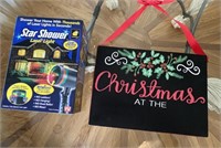 Christmas laser light decoration and decoration