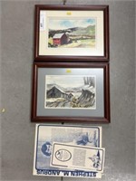 (2) Stephen Andrus Framed Watercolors