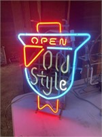 NEON OLD STYLE LIGHT - VINTAGE - WORKING ORDER
