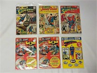 6 DC Giant comics - Superman, Jimmy Olson, The