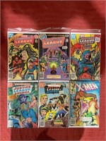 6 bagged and backed comics