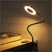 Adjustable Gooseneck Clamp LED Desk Lamp Clip on