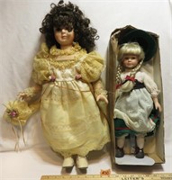 Delton Porcelain Doll Courtney, Vtg German Porceli