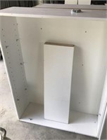 36"x46" White Shelf Bookcase