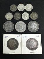 Columbian Exposition Half $, Silver Wartime Nickel