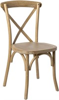 Flash Furniture X-Back Chair  Natural Grain