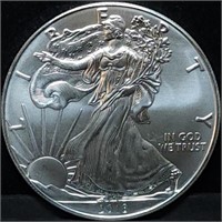 2018 1oz Silver Eagle Gem BU