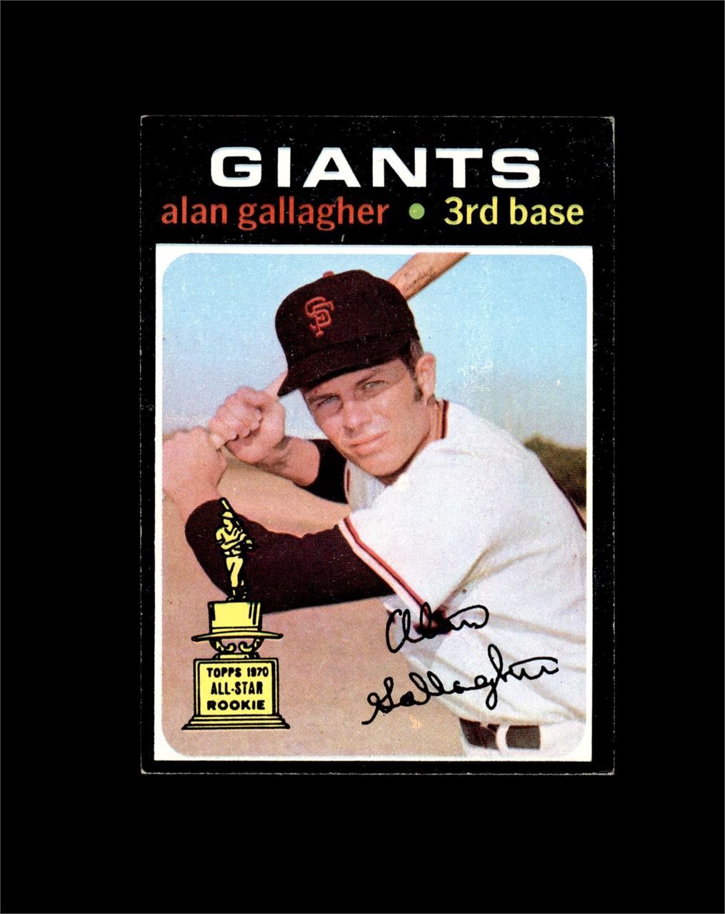 1971 Topps #224 Alan Gallagher EX to EX-MT+