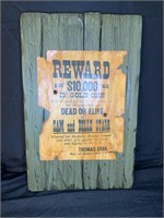 Rustic Wanted Poster Western Decor