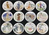 12pc D'Arceau Limoges Collector Plates