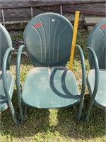 Metal Outdoor Chair Has Damage