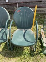 Metal Outdoor Chair Has Dent