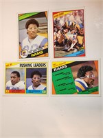 1984 TOPPS FOOTBALL 4 CARD ERIC DICKERSON ROOKIES