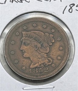 (Y) 1852 Large One Cent