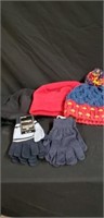 Winter hats and gloves