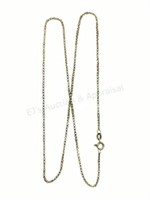 14k Yellow Gold Box Link Chain Necklace