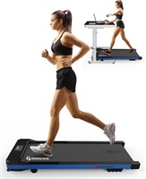 Electric Folding Treadmill with Incline  Blue