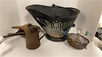 Coal Bucket & other metal items