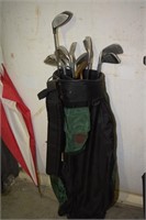 WILSON BAG AND PALMER IRONS AND DRIVERS