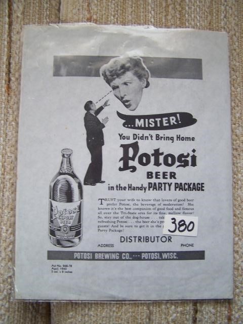 Potosi Cardboard Poster - Mister, You Didn't Bring
