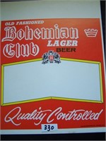 Old Fashioned Bohemian Club Lager Beer - Framed Pr