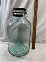 Large Antique Glass Pickle Jar