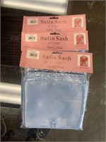 3 sealed packages Satin Sash