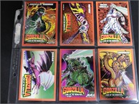 6 Godzilla King of the Monsters Collectors Cards