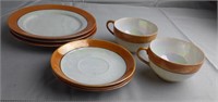 TA Made in Japan Cups, Saucer and Bread Plates