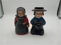 Amish Man & Women Coin Banks CAST