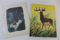 Bambi Lithograph Color Illustrations