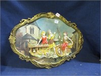 antique italian empire3 D wall art