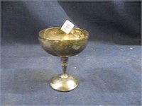 silver plated goblet .