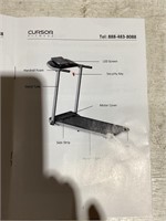 $270  CURSOR FITNESS Home Folding Treadmill  2.5 H