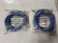 Two Ethernet Cables - Blue