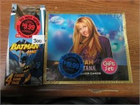 Batman Hero Clix & Hannah Montana Cards