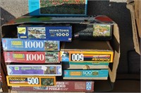 box of puzzles