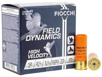Fiocchi 12HV75 Field Dynamics High Velocity 12 Gau