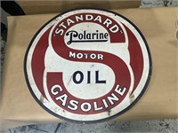 Standard Oil Polarine Double Sided Sign