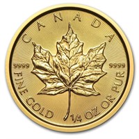 2015 Canada 1/4 Oz Gold Maple Leaf Bu