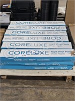 skid of coreluxe rigid plank flooring 425sqft