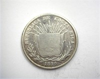 1850-JB 1/4 Peso F Costa Rica